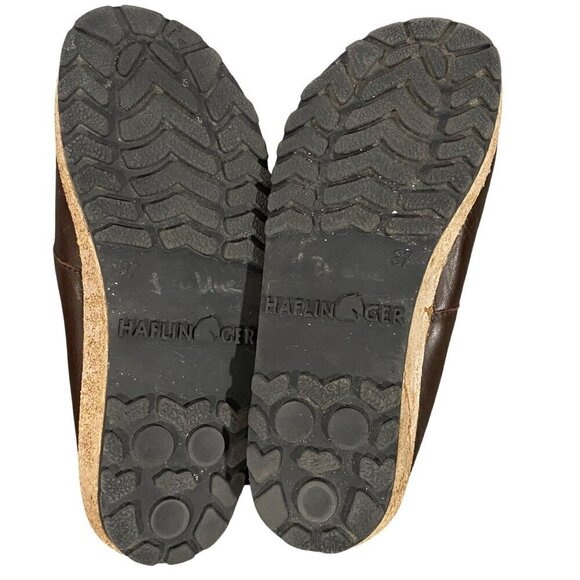 Haflinger mary Jane slip on clog shoes brown leather women’s 37 minimalist - Picture 13 of 14